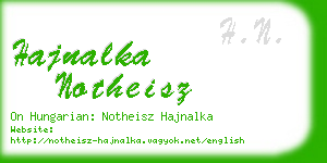 hajnalka notheisz business card